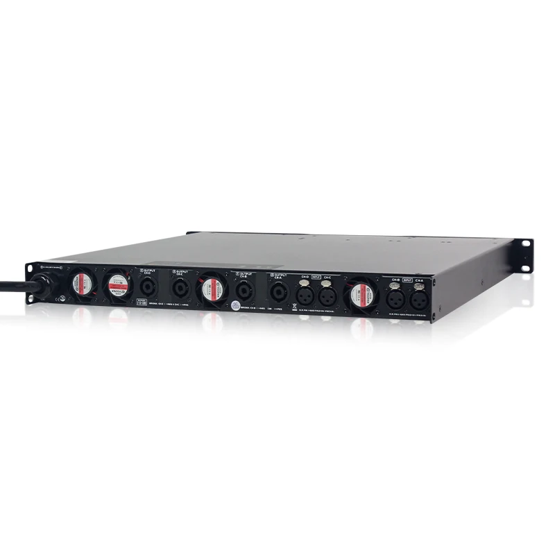 4 Channel 2500W Class D Amplifier Built-in DSP Processor Stage Audio Equipment