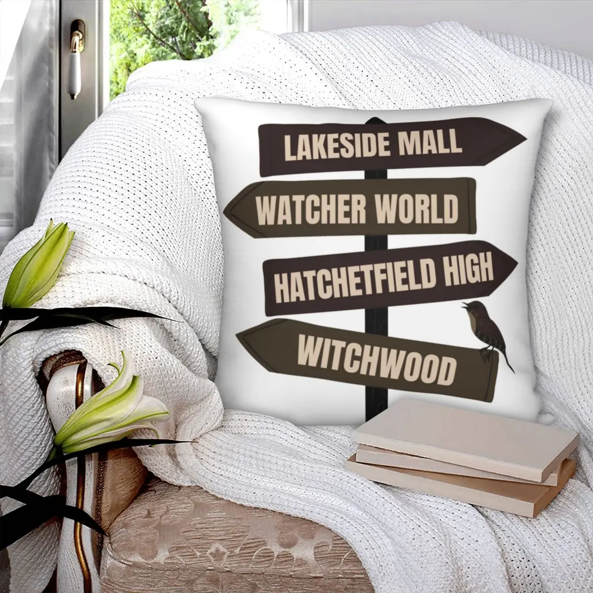 Hatchetfield Sign Post Square Pillowcase Polyester Pillow Cover Velvet Cushion Zip Decorative Comfort Throw Pillow home Bedroom