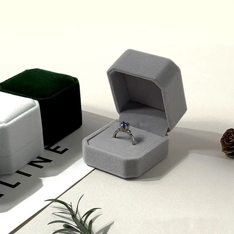 Schmuckring-Ausstellungsbox Ohrring-Aufbewahrungsorganizer Tragbare Quadratische Schmuckbox mit Klappdeckel Geschenkverpackung für Ohrringe – Detail 5