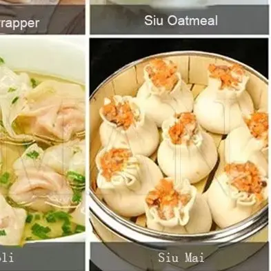 Small Round Square Gyoza Empanada Skin Making Dumpling Dough Wrapper Machine