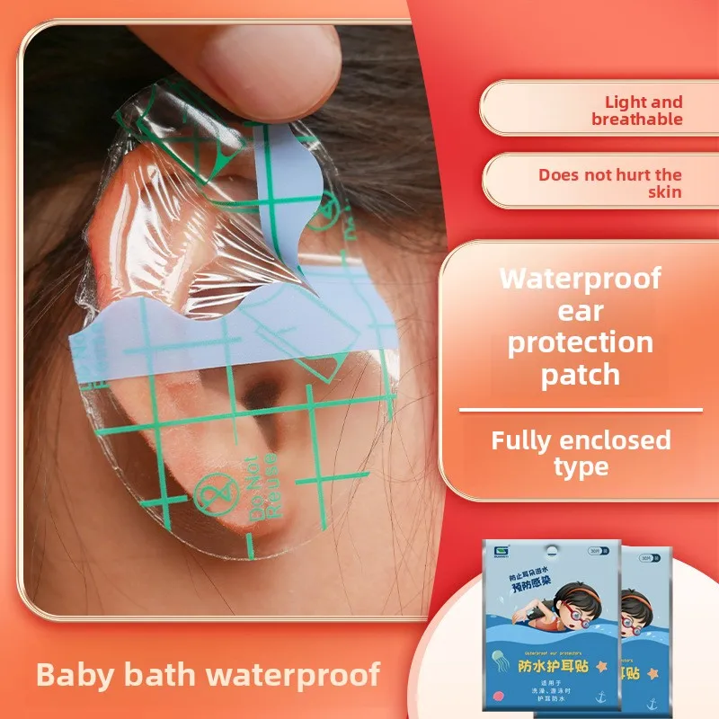 

Fully Sealed Waterproof Ear Seals for Swimming, Hypoallergenic & Easy On/Off for Kids & Adults, 30 Pairs