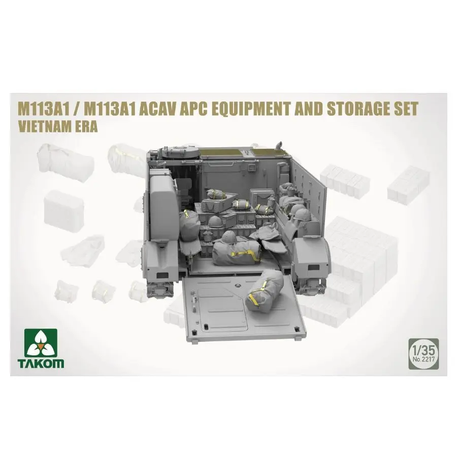 1/35 M113A1/M113A1 TAKOM 2217 ACAV APC Equipment and Storage Set (Vietnam ERA)