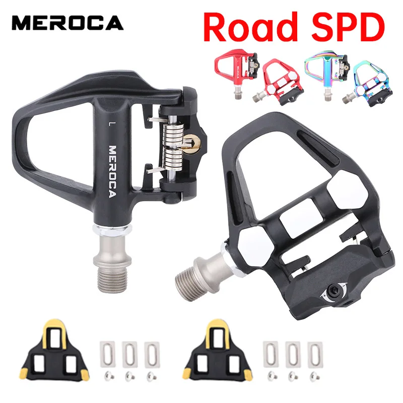 

Педали MEROCA SPD для системы Shimano SPD, нейлоновые велосипедные педали с герметичными подшипниками и креплениями для педалей, автоматические педали для шоссейных велосипедов и гонок.