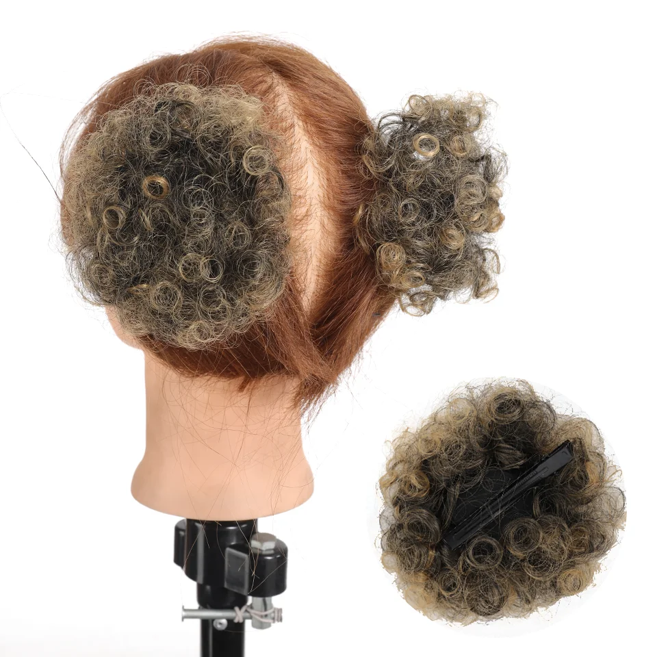 2 Pcs Small Size Synthetic Afro Puff Hair Buns