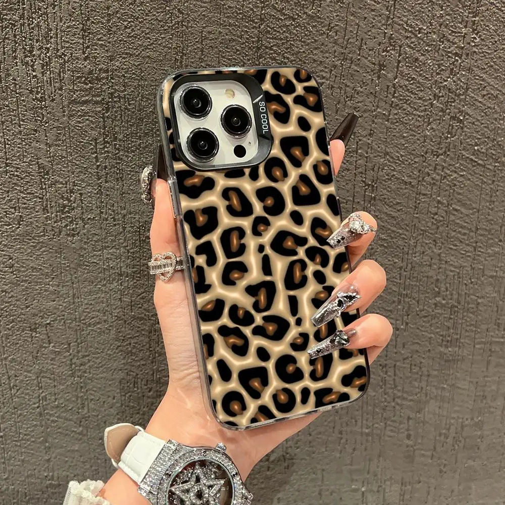 

Leopard print pattern Phone Case case for iPhone17 16 15 14 13 12 11 Pro/ Max/Plus shock-proof rear cover anti-fingerprint