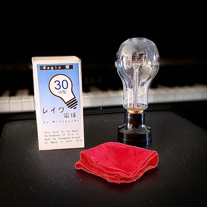 Scarlet Light Bulb Stage Magic Tricks Red Silk into Light Bulb Illusion Mentalism Magia Magie Magicians Prop Gimmick Accessory