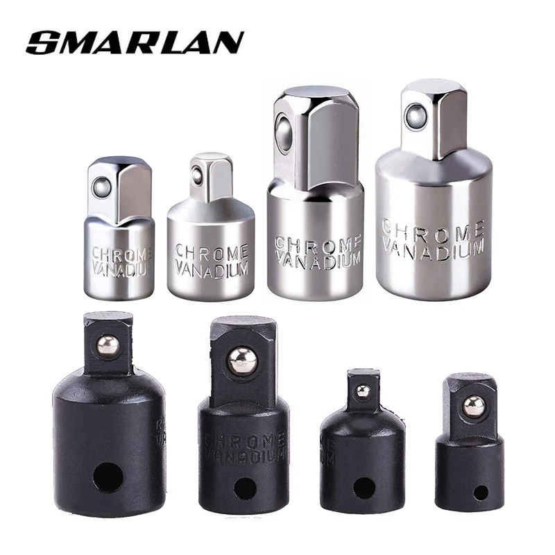 4pcs 1/4 3/8 1/2 Drive Socket Adapter Converter Reducer Air Impact Craftsman Socket Wrench Adapter Hand Tools Set Repair Tools