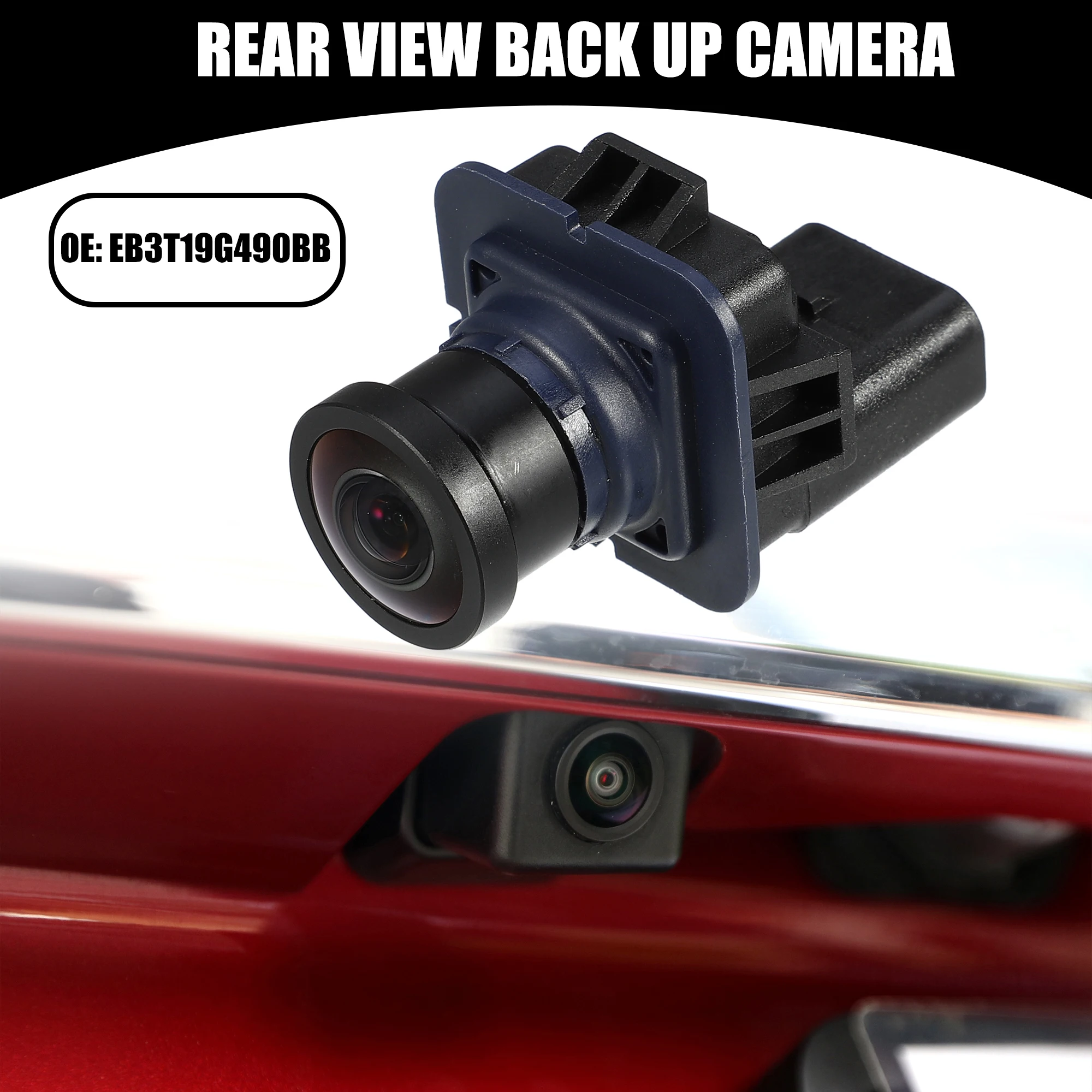 UXCELL Rear View Back Up Camera No.EB3T19G490BB - Car Rear Park Assist Reverse Camera - for Ford F-150 2011-2014 Plastic Black