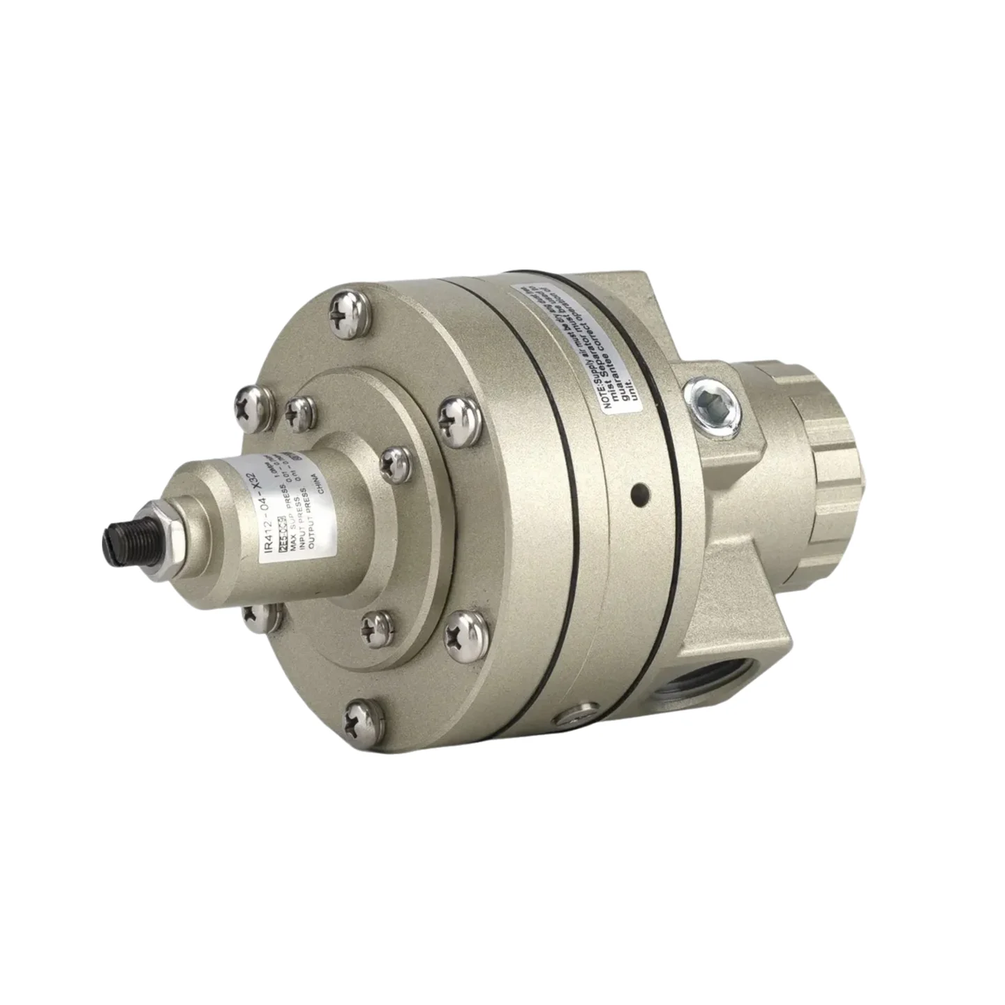 Pneumatic Precision Regulator IR412-04-X32 Compressed Air Reducing Valve Flow Adjusting Pressure Stabilizing Pressure Valve