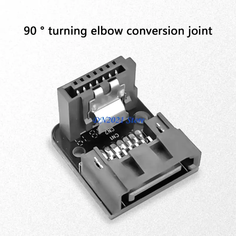 F3KE Low Profile Satas 7Pin 90Degree Adapter Satas Connectors Easy Installation