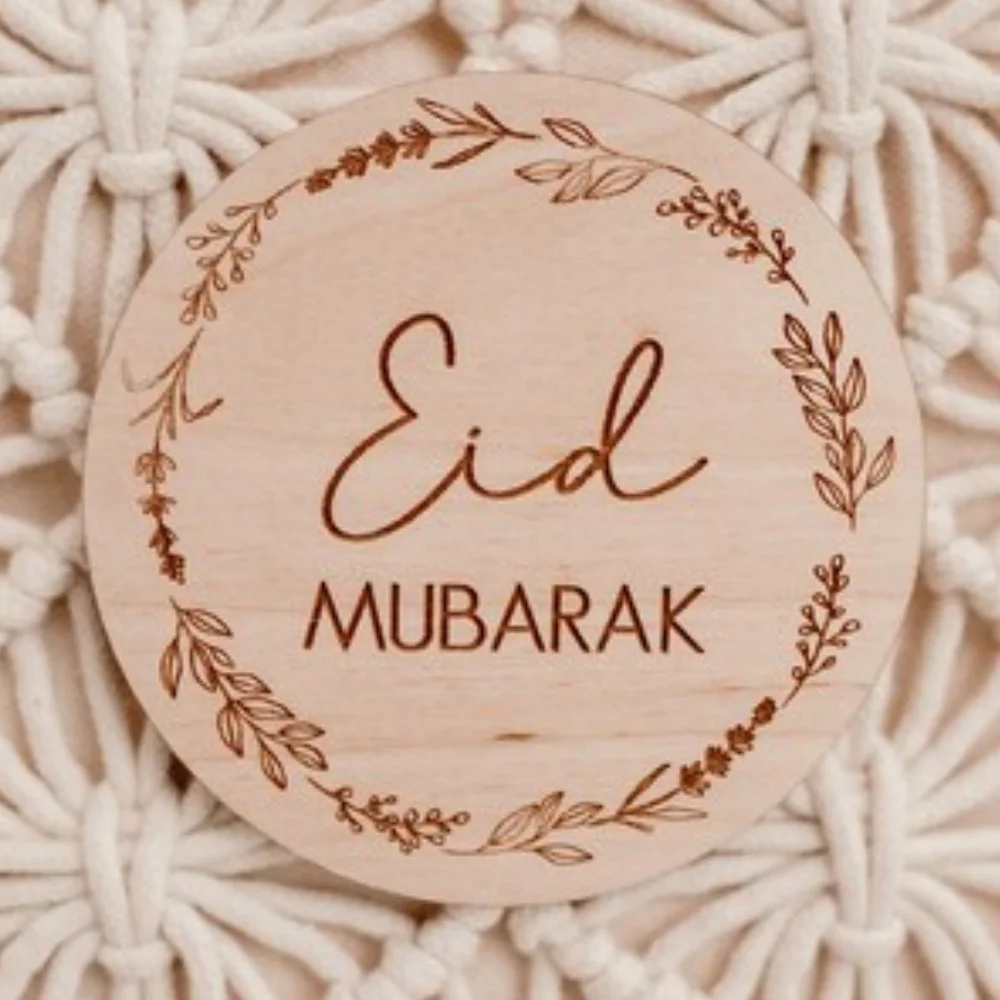 Milestone para bebé EID MUBARAK, tiro para bebé, recién nacido, mi primer Ramadán, Eid Mubarak, accesorios para fotos, nuevas Ideas de regalos para padres recién nacidos