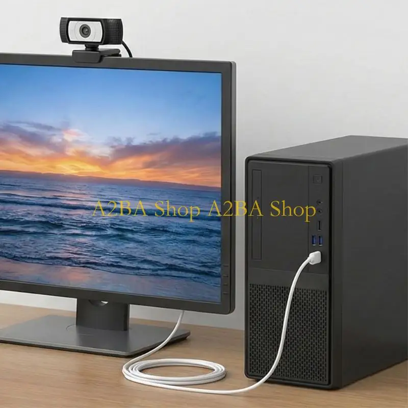 A2BA Effective Monitoring Device Power Extension Cable with MicroUSB And Type C Connectors For Stable 2A Supply