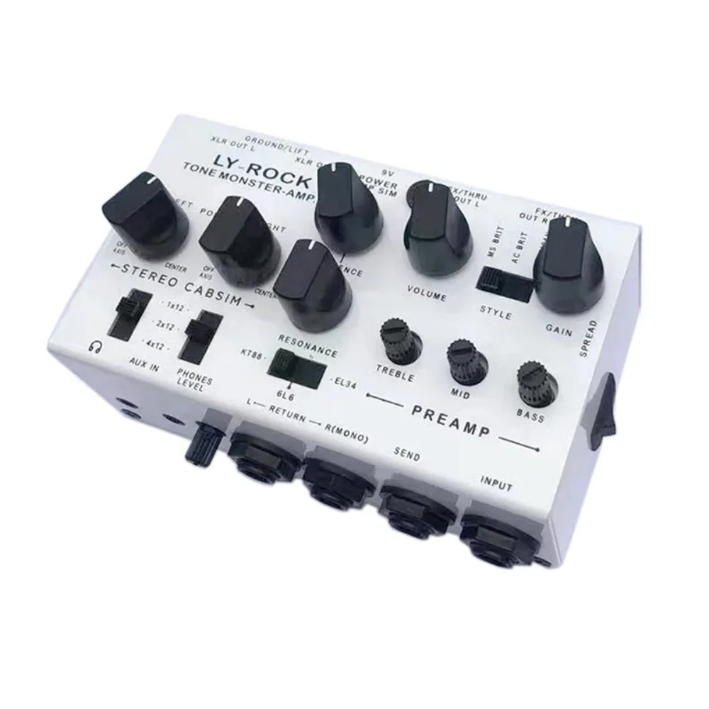 Ly-rock Simple Di Box Effect Pedal Guitar Audio Workstation, Preamp Simulator Professional Effect Pedal, True Bypass