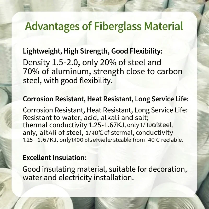 Hollow FRP Fiberglass Tube Hard High Elastic Insulated Heat Resistant Fiberglass Pipe For Tent Pole Replacement Accessories