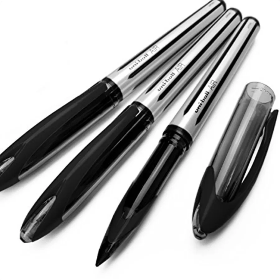 

AIR 0.7mm Medium Rollerball Black UBA188L Pack of 3