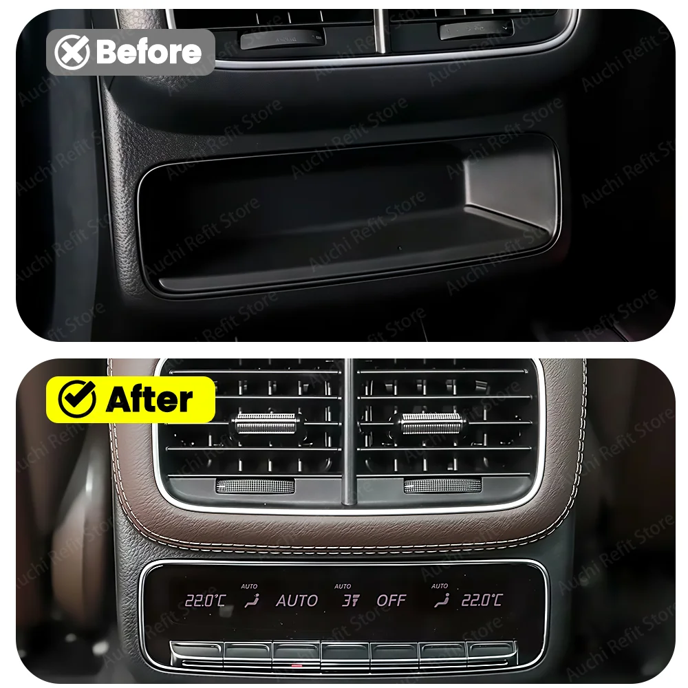 

Rear Air Conditioning Panel AC Screen Rear AC Button LCD Control Panel Upgrade For Mercedes Benz W167 GLE GLS Class AMG GLE Car