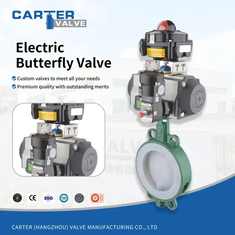 Butterfly Valve Lever Worm Gear Electric Pneumatic WCB CF8 CF3 Wafer Lug FF Flange ANSI DIN EPDM Seat High Temp OEM