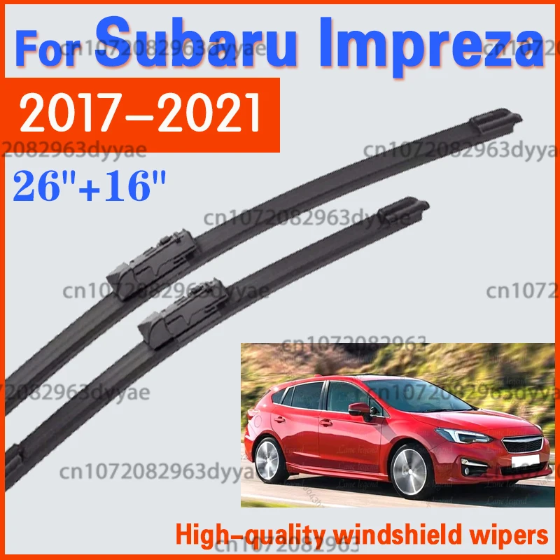 Auto-Scheibenwischer RHD & LHD Frontwischerblätter 26"+16" für Subaru Impreza 2017 2018 2019 2020 2021 Windschutzscheibe Frontscheibe