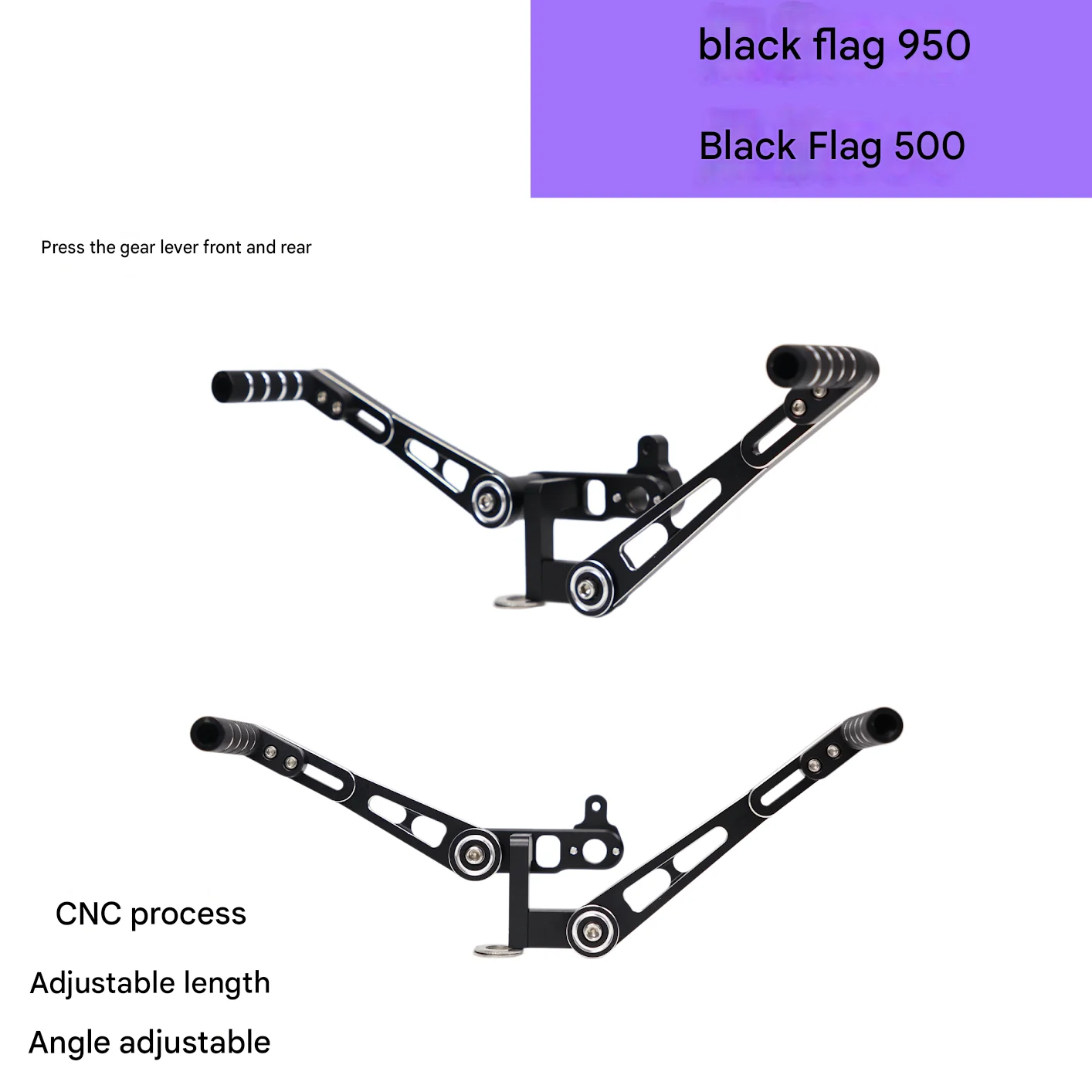 For Benda Darkflag 500/600/950, the customized accessory is the CNC front and rear shift lever Forward‑Backward Shift Lever