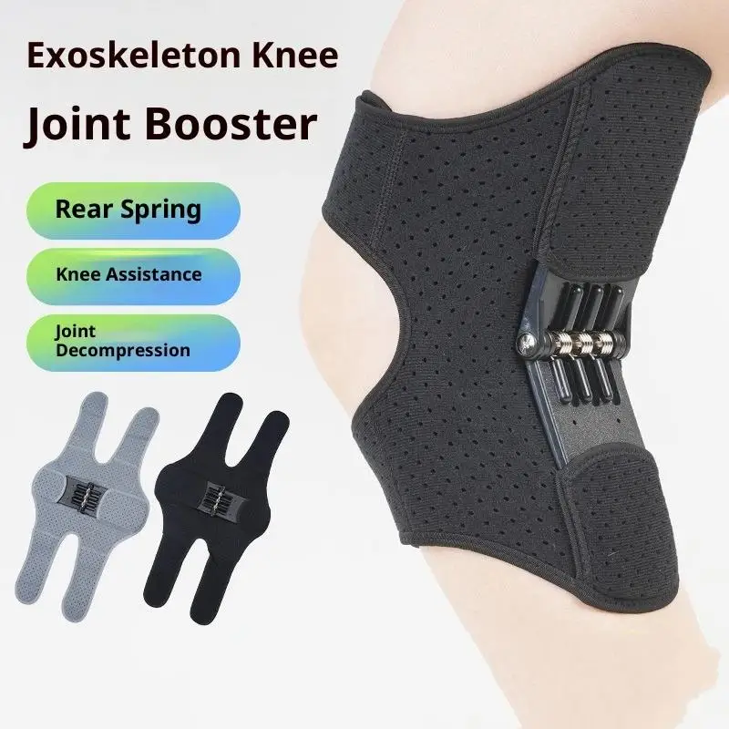 * 1/2Pcs Knee Protection Booster Power Support Knee Pads Powerful Rebound Spring Force Reduces Soreness Old Cold Leg Protection