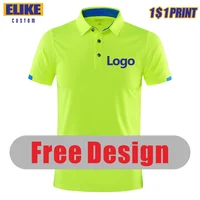 Elike-Polo deportivo transpirable de secado rápido, diseño de bordado con logotipo personalizado, marca de grupo de empresa, Tops en 8 colores, S-4xl 2024