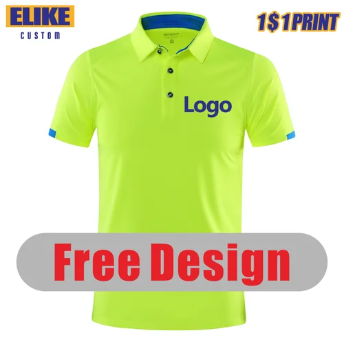 Elike-Polo deportivo transpirable de secado rápido, diseño de bordado con logotipo personalizado, marca de grupo de empresa, Tops en 8 colores, S-4xl 2024