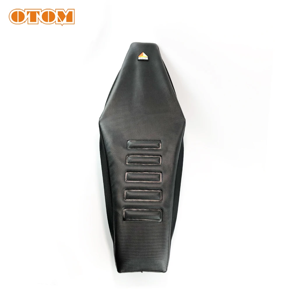 OTOM Universal Motorcycle Seat Cover Cushions Waterproof Non-Slip Thick Particles Carbon Fiber Pattern For EXC KXF CRF YZF WR TC