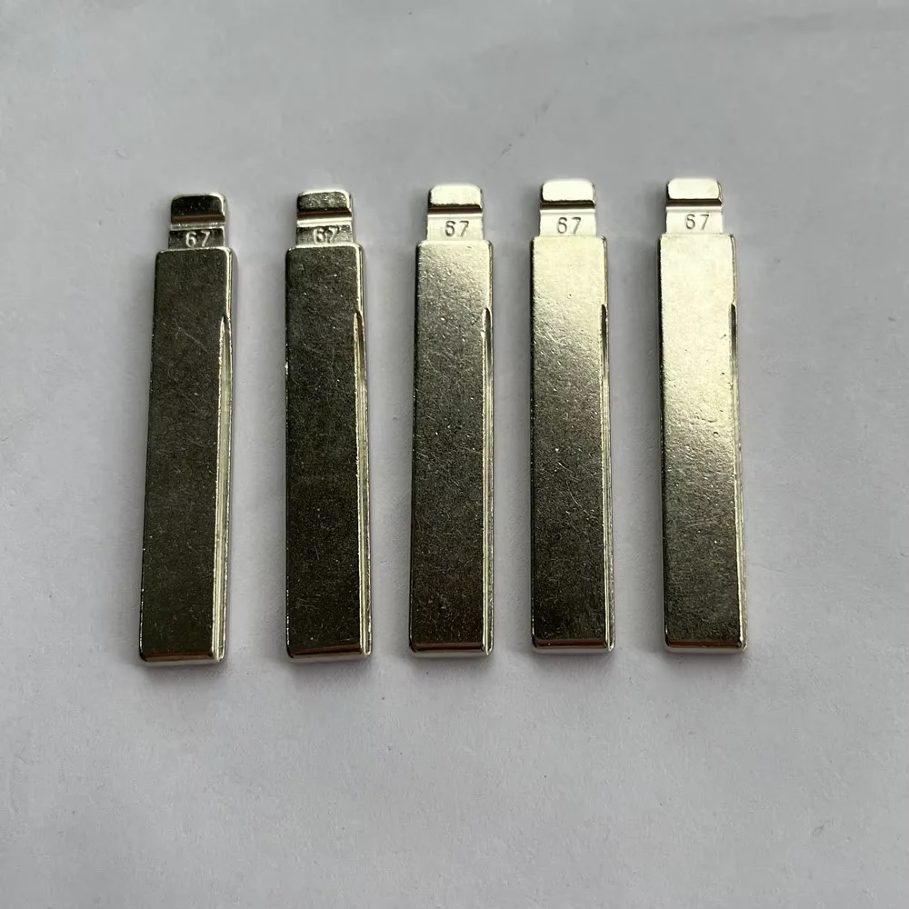 10Pcs #67 HU92 Metal Uncut Flip Key Blade Compatible KD VVDI Replacement Blank For BMW CAS3 CAS4 E39 E53 F10 F30 1 2 3 5 7 Serie