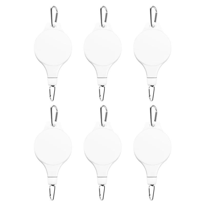 

A21I-6 Pack Шкив для растений Выдвижная вешалка Легкий доступ Шкив для растений Регулируемая высота Колесо для подвешивания растений в помещении