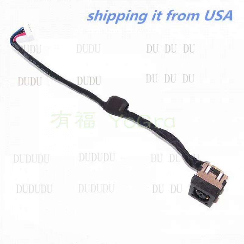 D  NEW DC POWER JACK HARNESS CABLE FOR Dell Latitude E6540 P/N: G6TVF DC30100N000