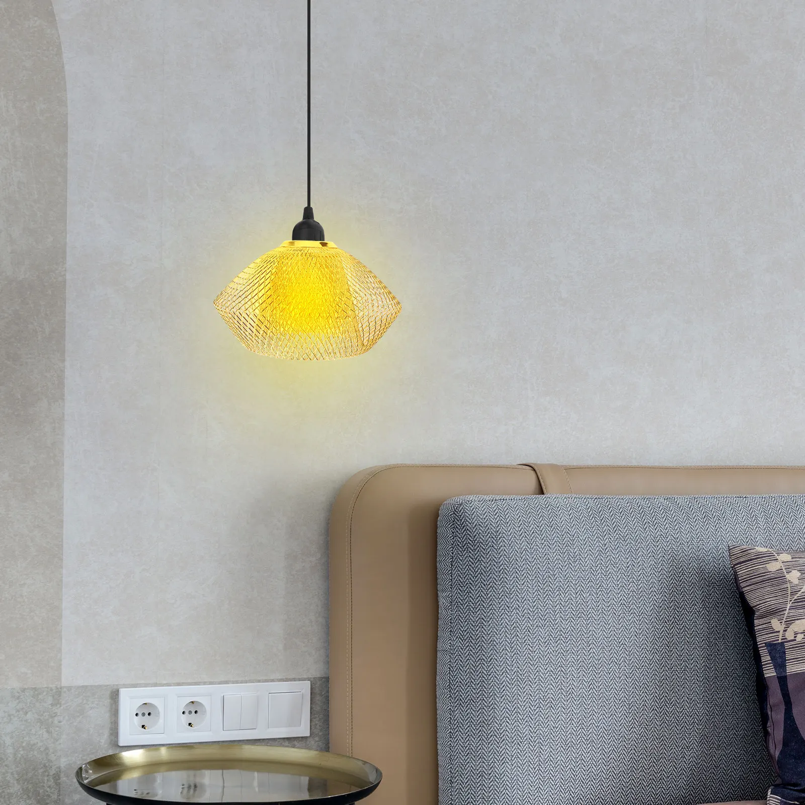 

Iron Chandelier Shade 185x105 Golden Pendan Lampshades for Ceiling Decorative Hanging Light Cover Metal Retro Style