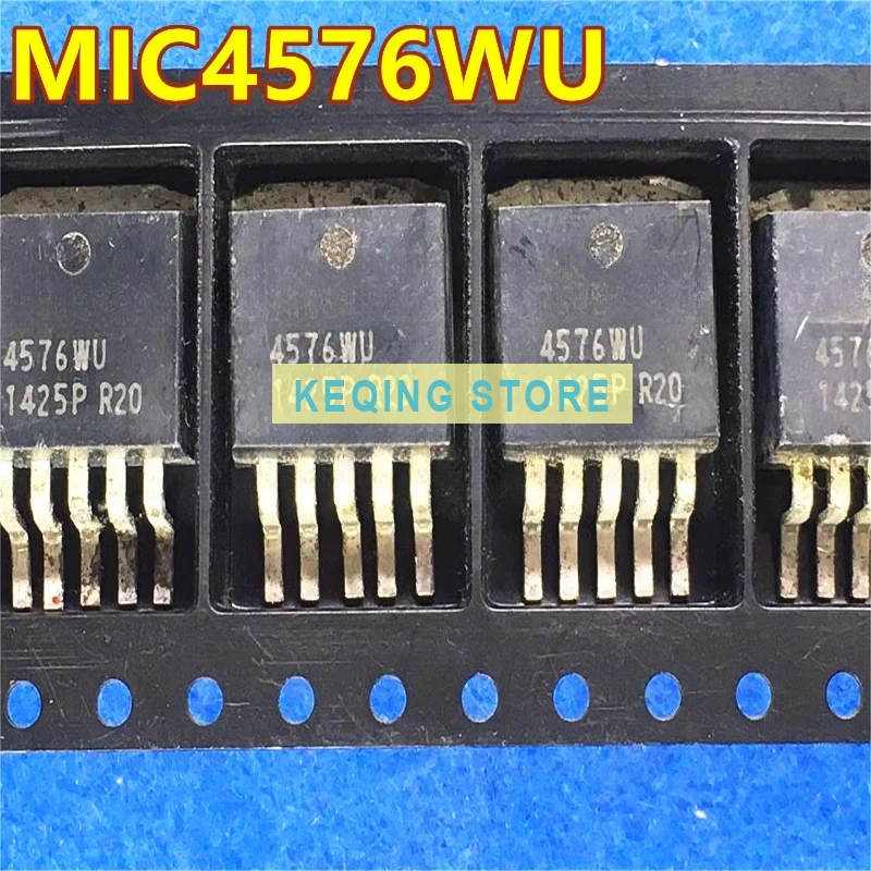 10PCS Used+Not NEW+Send after Measure MIC4576WU-TR MIC4576WU TO-263-5 step-down DC-DC power chip