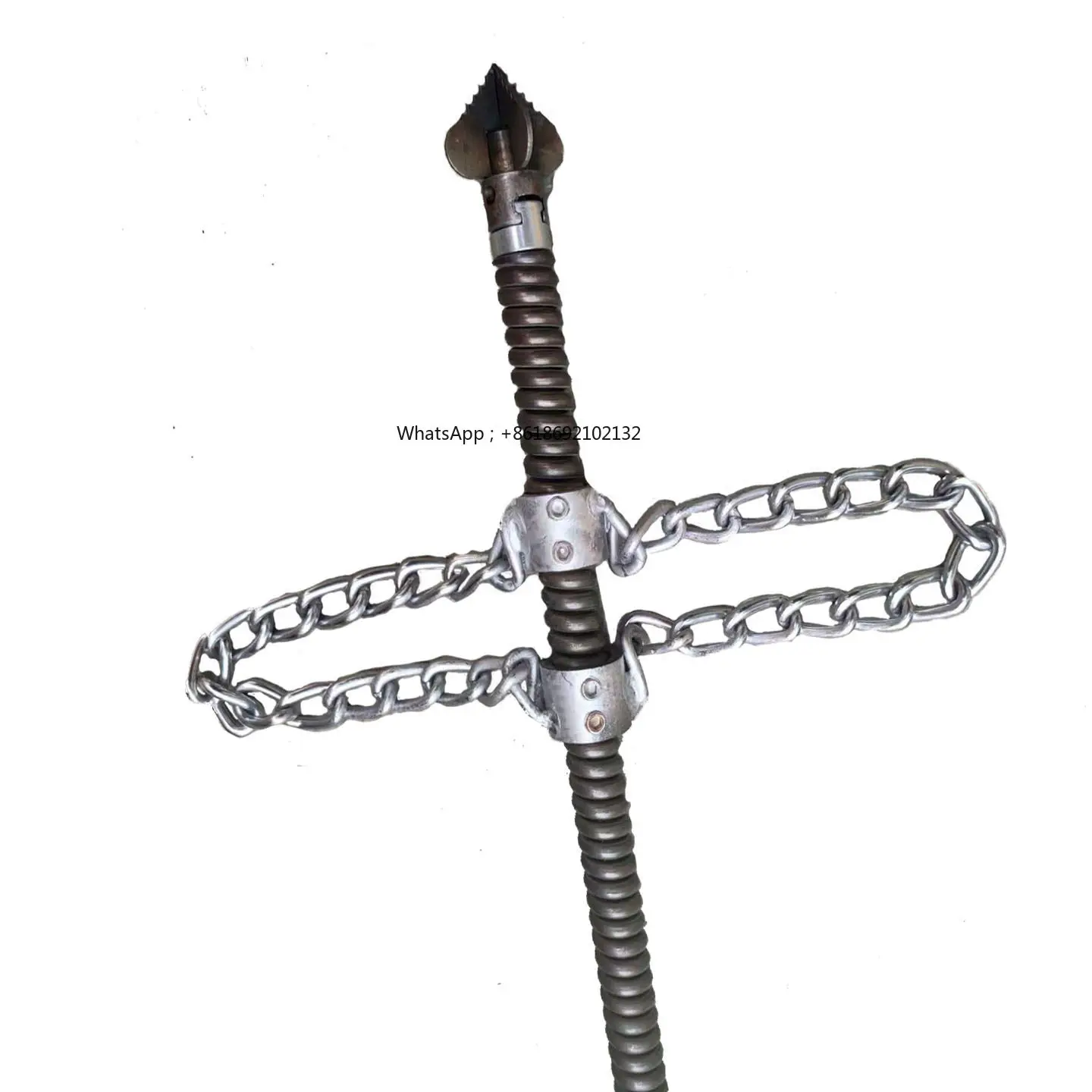 Household Pipe Single and Double Adjustable Spring Chain 16mm Spring Chain Dredger 16mm Interface Spring Chain