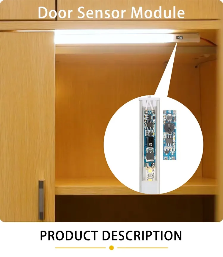 Schranktür-Öffnungssensor-Schalter, LED-Lichtstreifen-Controller, 12V/24V-Sensorschalter – Detail 1