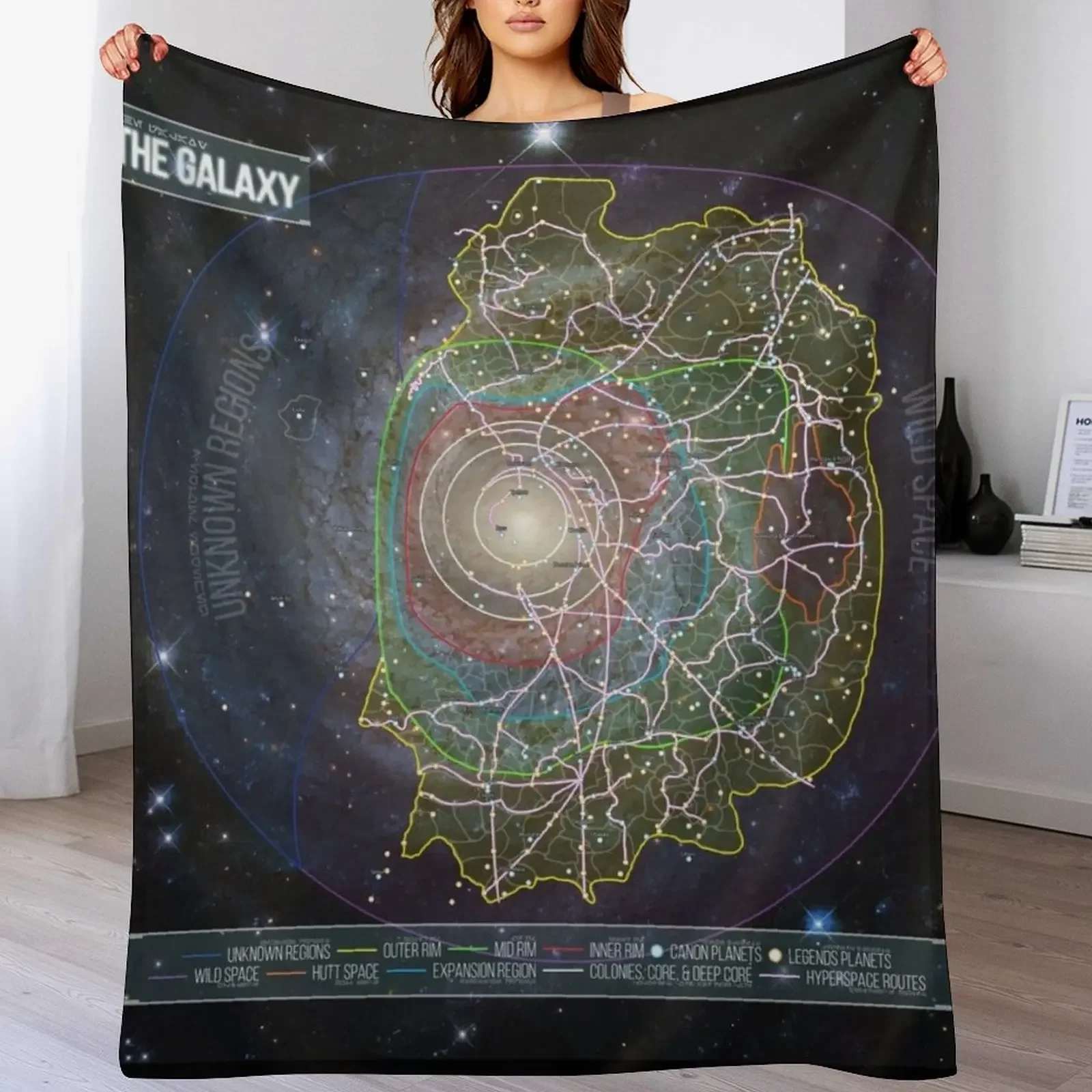 

The Galaxy Throw Blanket Bed Fashionable Beautifuls Decorative Sofas Blankets