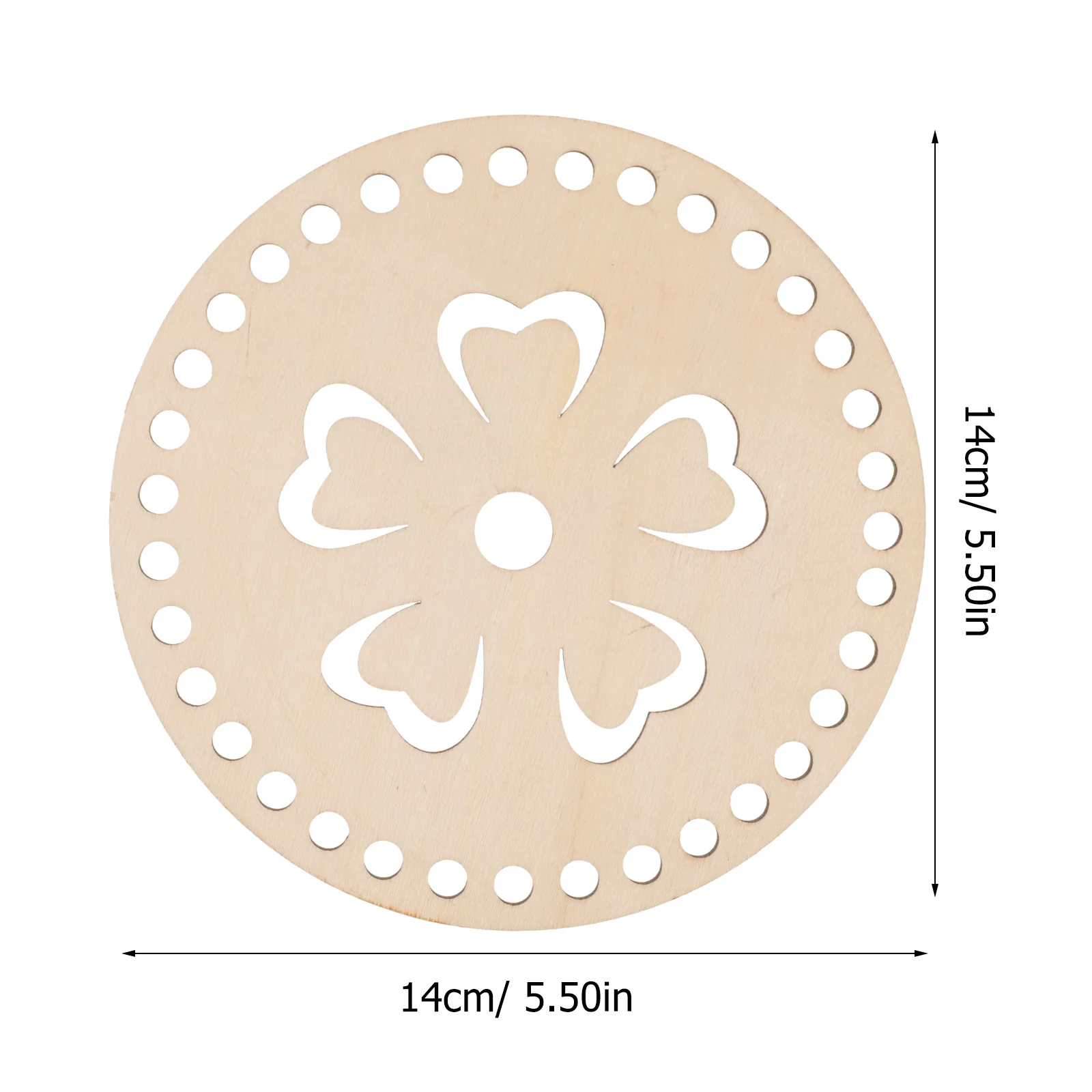 ไม้ด้านล่างกระเป๋าโครเชต์ Shaper ฐานตะกร้า DIY ถักวัสดุ Pad กระเป๋าถือ