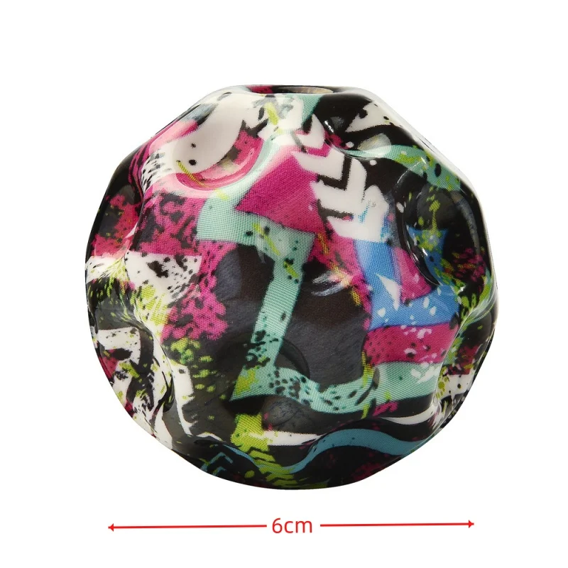 Super Elastic Ball Interesting Outdoor Toys For Children Moon Shape Porous Bouncy Ball Kids Indoor And Outdoor Stress Reliever