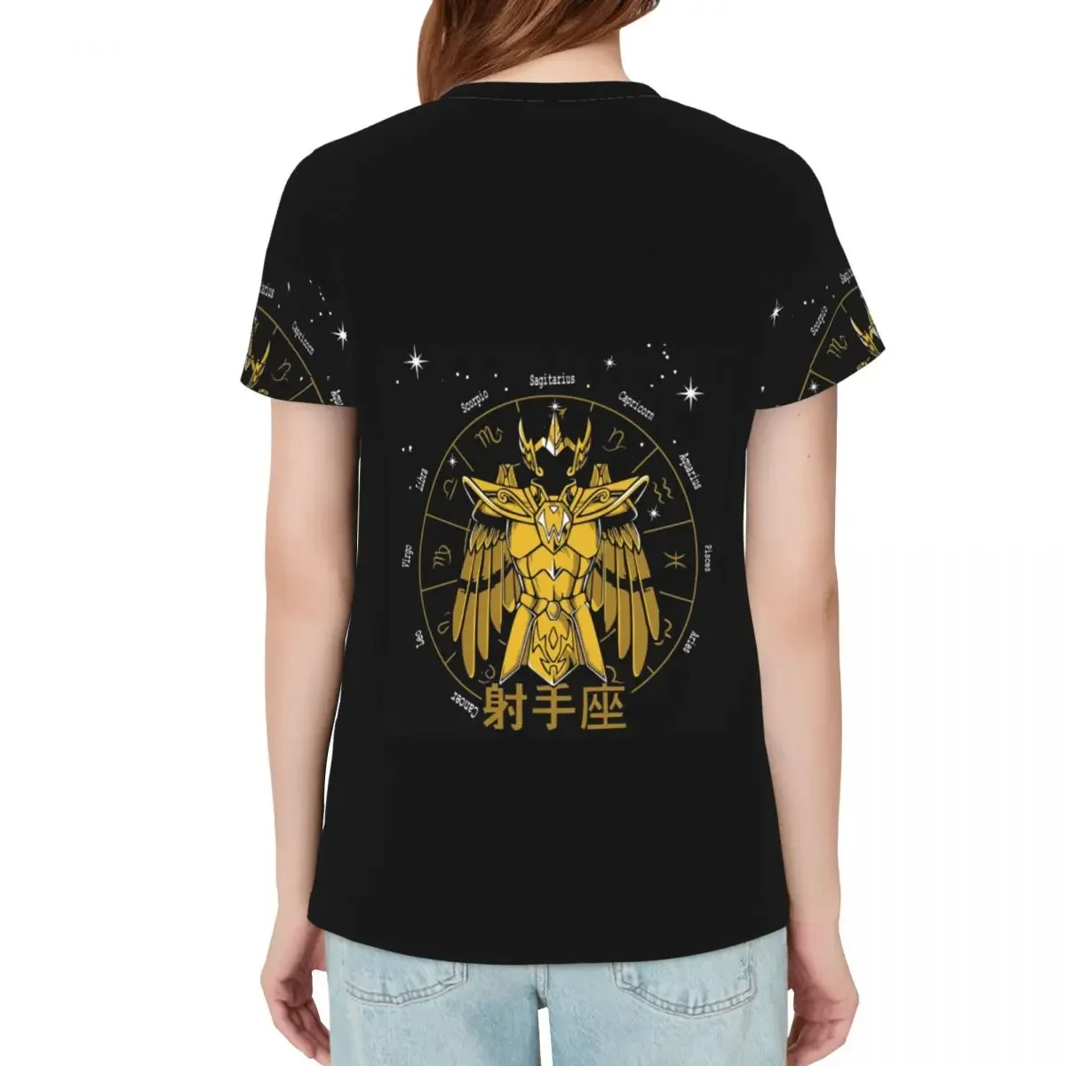 Knights Of The Zodiac Sagittarius Cloth Milo Gold Saint Seiya T-Shirt Women Short Sleeve T Shirts Crew Neck Clothing