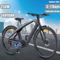 ENGWE N1 Pro Electric Bicycle Mid-Motor 250W 36V10AH Battery Hydraulic Brake City Travel Electric Bike Carbon Fiber Frame E-Bike