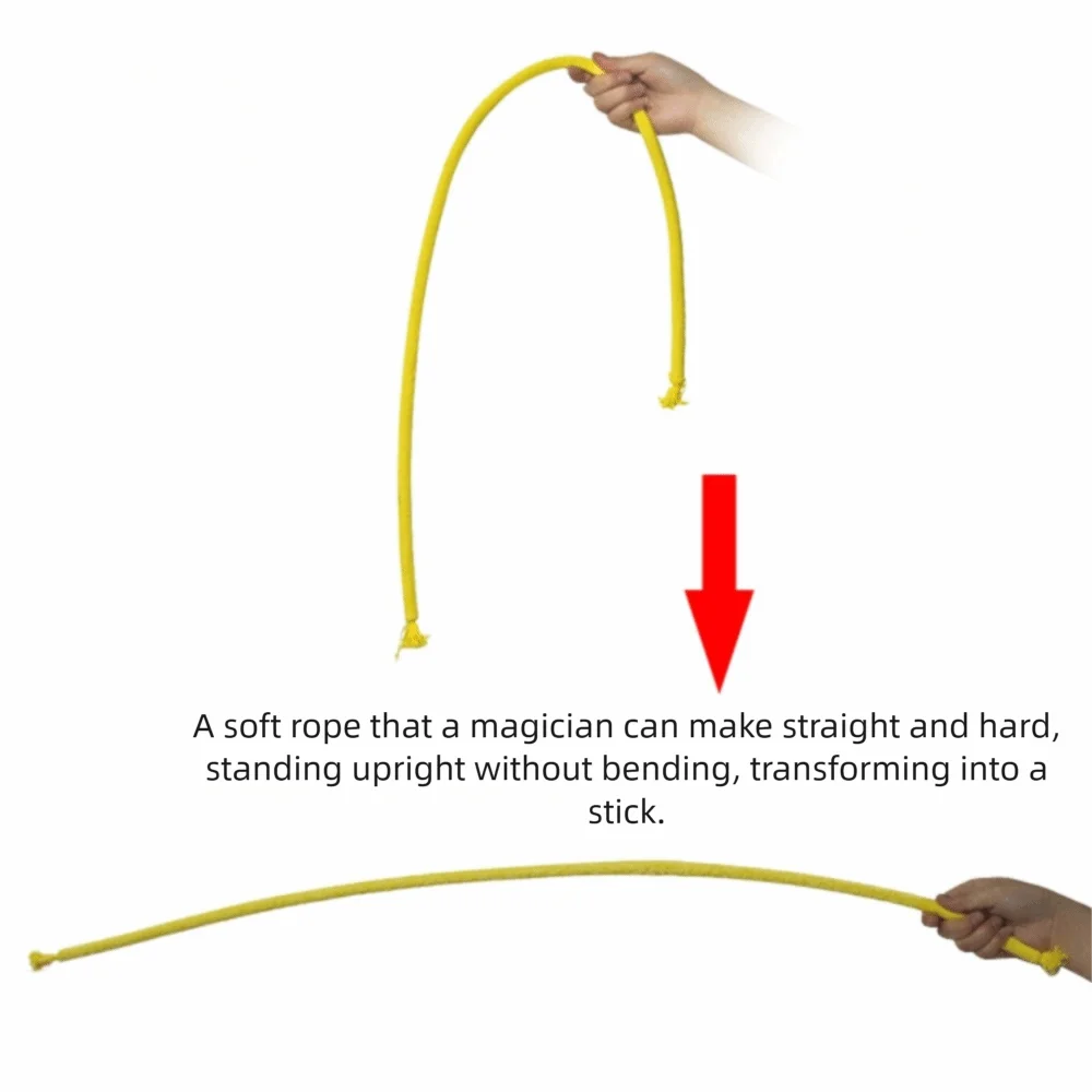 Mentalism Soft Rope to Stiff Magic Rope Trick Easy to Learn Street Trick Magic Indian Rope Magic Gimmicks Party Entertainment