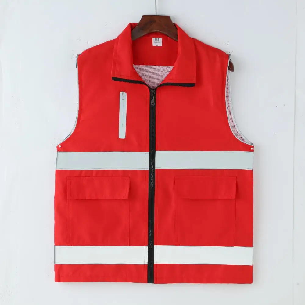 

Reflective Safety Vest for Construction Workers, High Visibility Workwear Customized