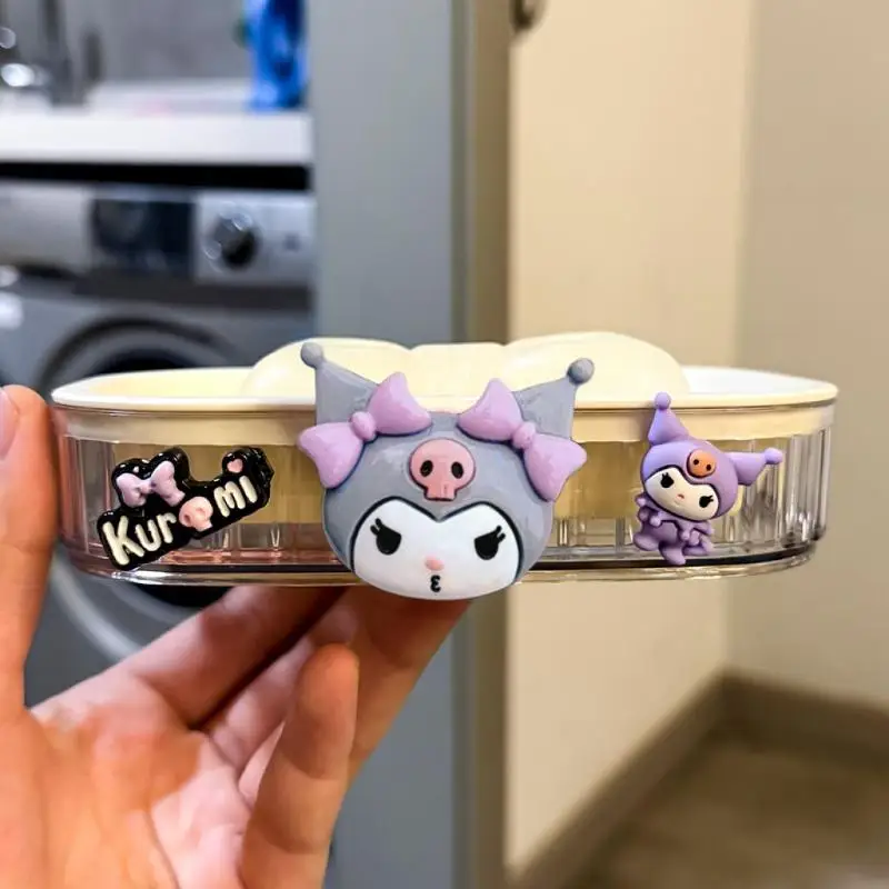 

Sanrio Kawaii мыльница Hello Kittys милая мыльница для ванной комнаты новый стиль портативный принт креативный Kawaii модный подарок для подруги