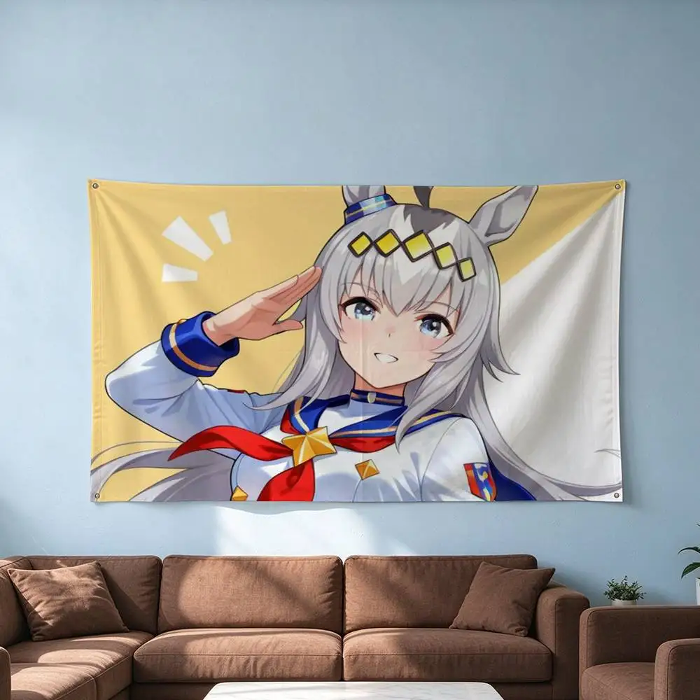 Umamusume Pretty Derby Oguri Cap  Flags for Bedrooms Home Decor Items Outdoor Decors Garage Decoration Flaga