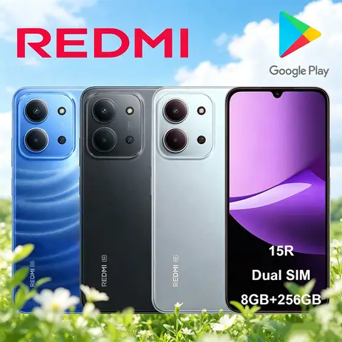 Global REDMI 15R 5G Mobile Phone AI Camera 5000mAh Long Standby 6.72 Inch Screen Dual SIM Unlocked Phone