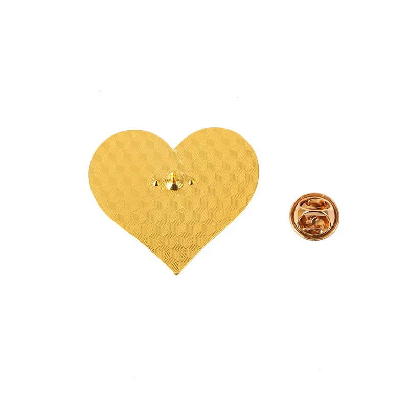 Cartoon anime peripheral alloy brooch Cute little girl with love Enamel Pin Fashionable women's brooch jewelry accessories