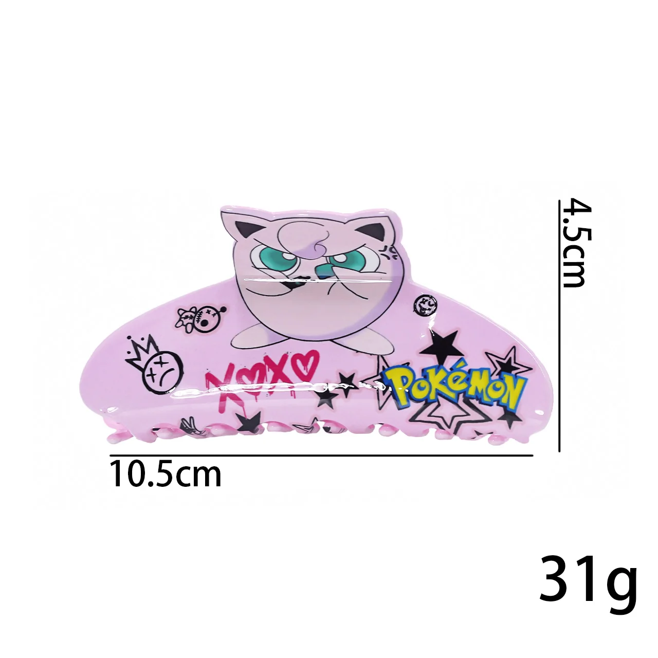 1PC/4PCS 「ポケモン」漫画キャラクターヘアクリップ、多機能ヘアアクセサリーヘアクロー