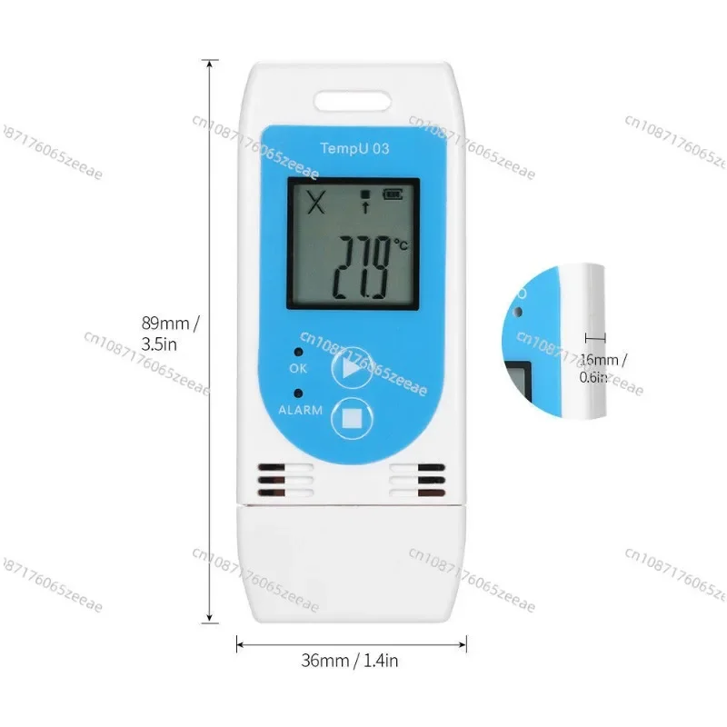 Digital Reusable Temperature Humidity Data Logger for Freezer