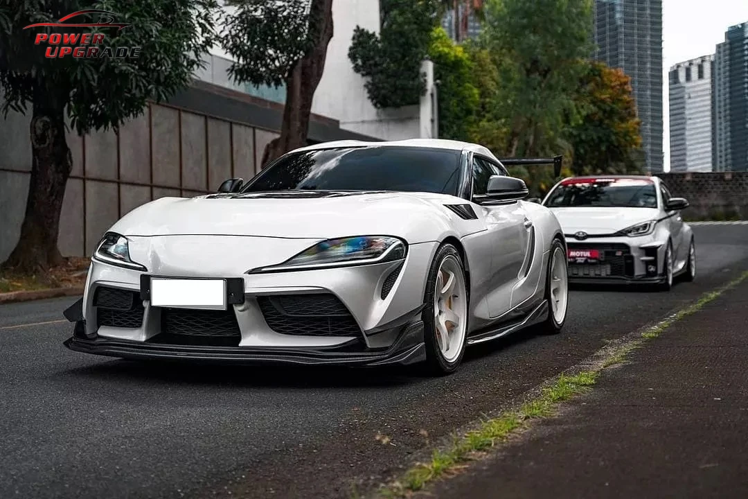 Perfect Fit For Toyota Supra A90 A91 Mk5  Carbon Fiber VRS Style Front Bumper Lip Front Splitter Accessories Body Kits