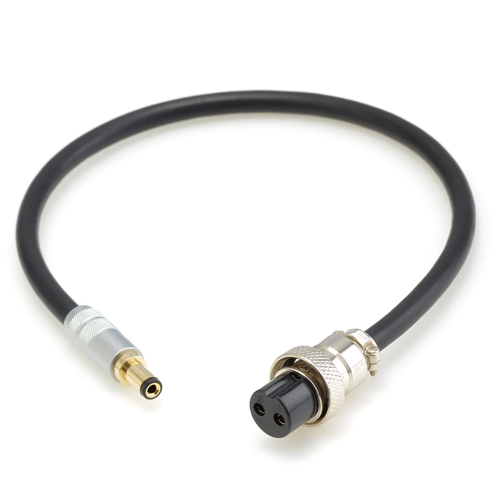 ▲HIFI Classic OFC 2*1mm² DC Power Cable Gold Plated DC GX16 Plug Low Impedance Stable Current For Audio Amp DIY Power Equipment