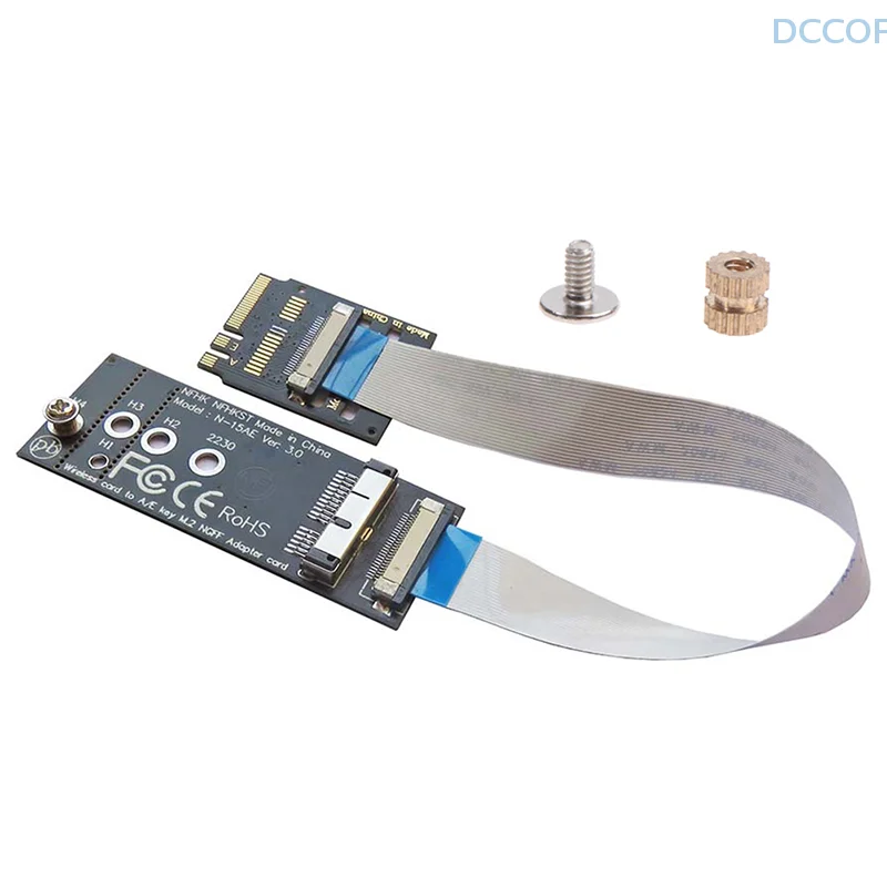 Adapter M.2 Wi-Fi Klucz A + E na kartę Wi-Fi BCM94360CD BCM94331CD BCM94360CS2